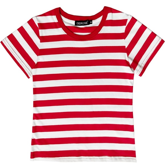 Kids 4th of July Shirt Short Sleeve Boy Girls Summer Striped Tee Top where Waldo - Picture 1 of 3
